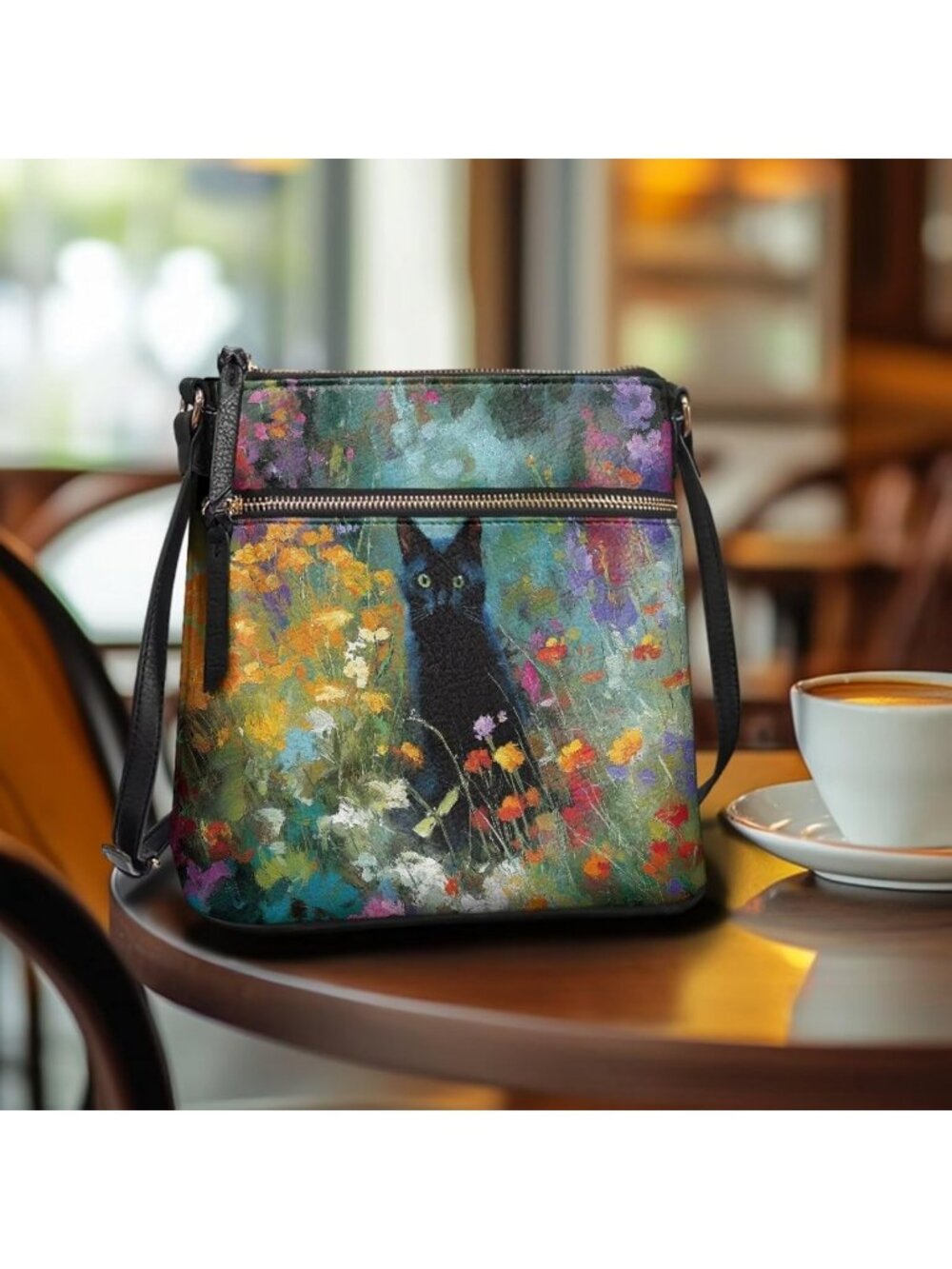 Vintage Leather Hobo Bag for Women | Multi-Pocket Travel Sling Purse, Stylish - Picture 3 of 7